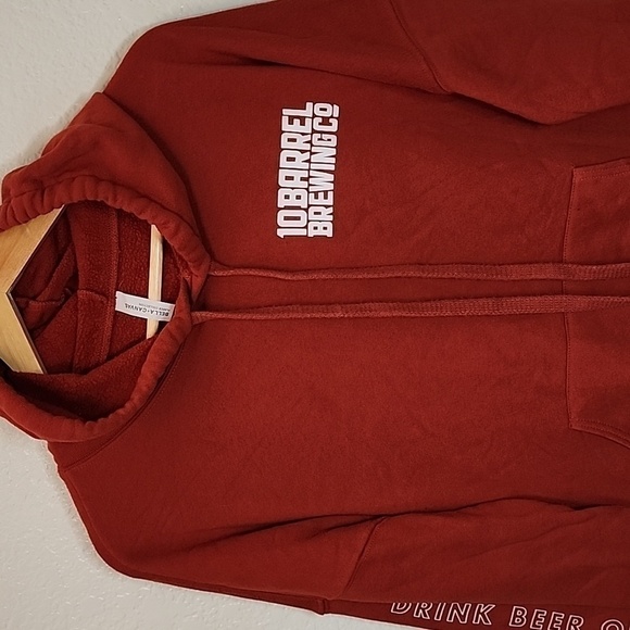 10 Barrel Brewing Drink Beer Outside Unisex Burnt Orange Hoodie Bend Oregon - Picture 2 of 6